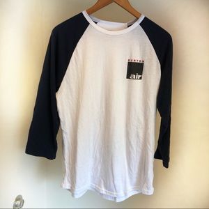 Burton Navy 3/4 Sleeve Raglan Tee